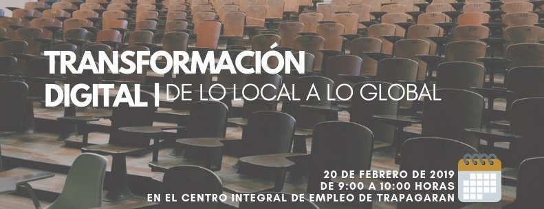 cartel transformación digital de lo local a lo global