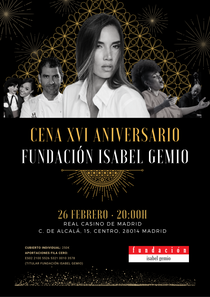 CENA XVI ANIVERSARIO FUNDACIÓN ISABEL GEMIO 