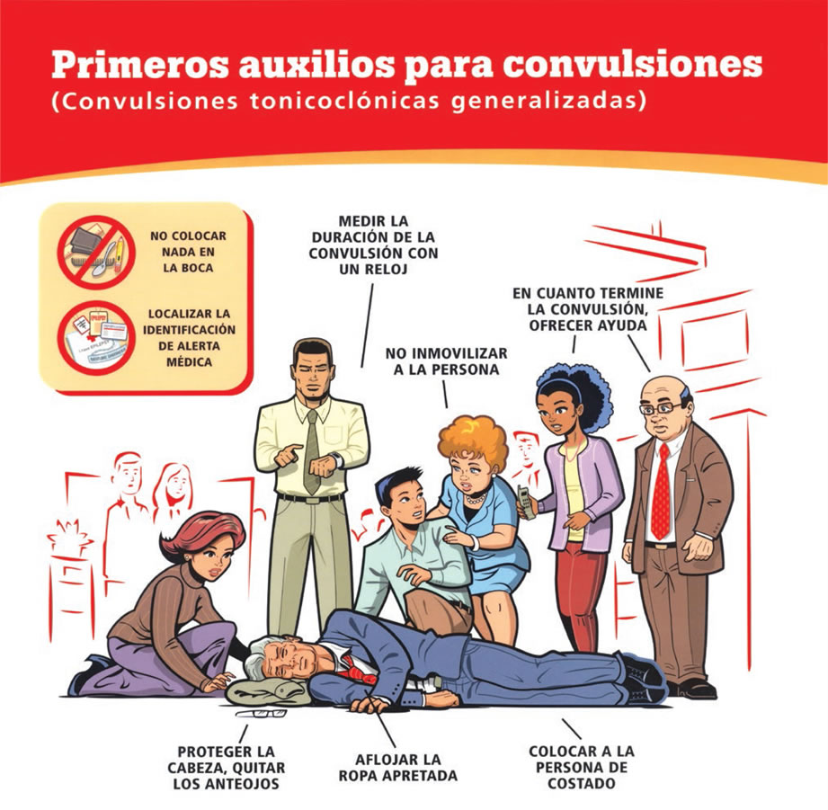 Infografia primeros auxilios epilepsia